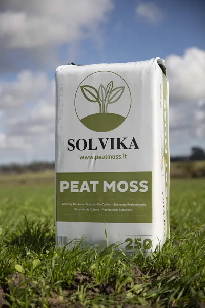 A 250 L bag of SOLVIKA peat moss